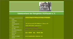 Desktop Screenshot of kleingaertner-muehlhausen.de